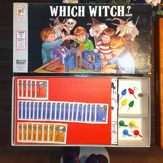 Vintage 70s Milton Bradley 4012 Which Witch Board Game For Sale Online 