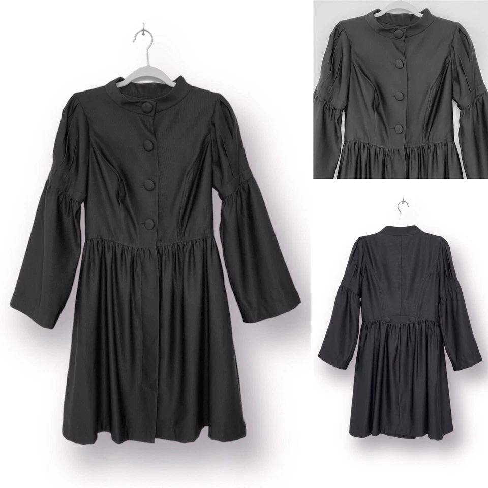 Abrigo Cárdigan Oleg Cassini Mujer Talla 6 Botones Frontales Cierre Mangas Largas Nuevo Foto 2 de 4