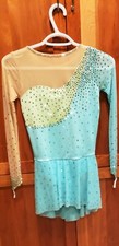 Custom Figure Ice Skating Competition Dress Child Swarovski Crystals