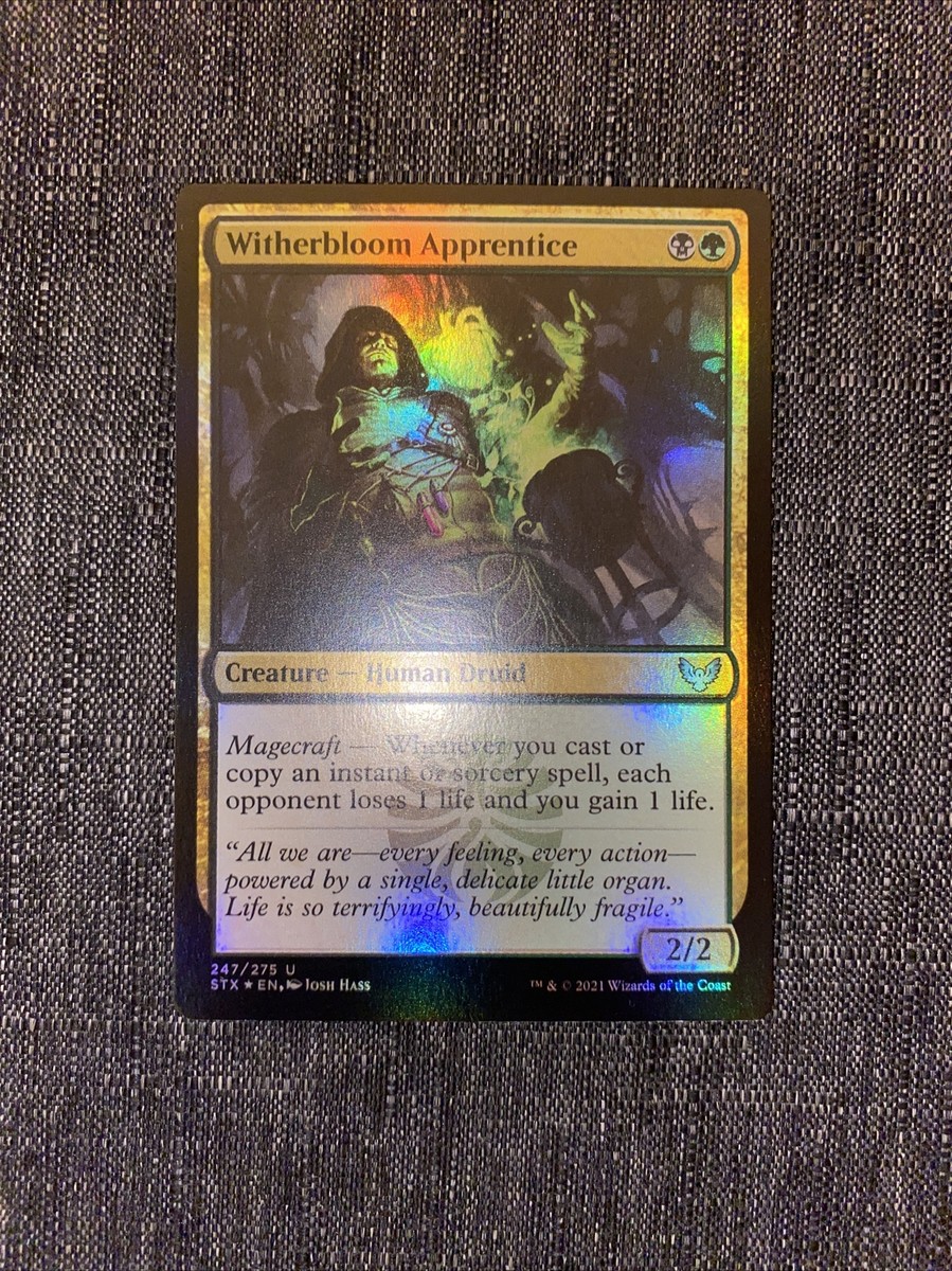 MTG-1x-NM-Mint, English-Witherbloom Apprentice - Foil-Strixhaven
