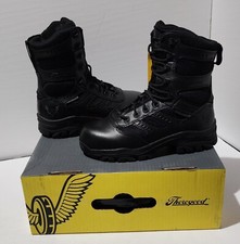 THOROGOOD THE DEUCE WATERPROOF COMPOSITE TOE SIDE-ZIP TACTICAL BOOTS Sz 4m / 6w