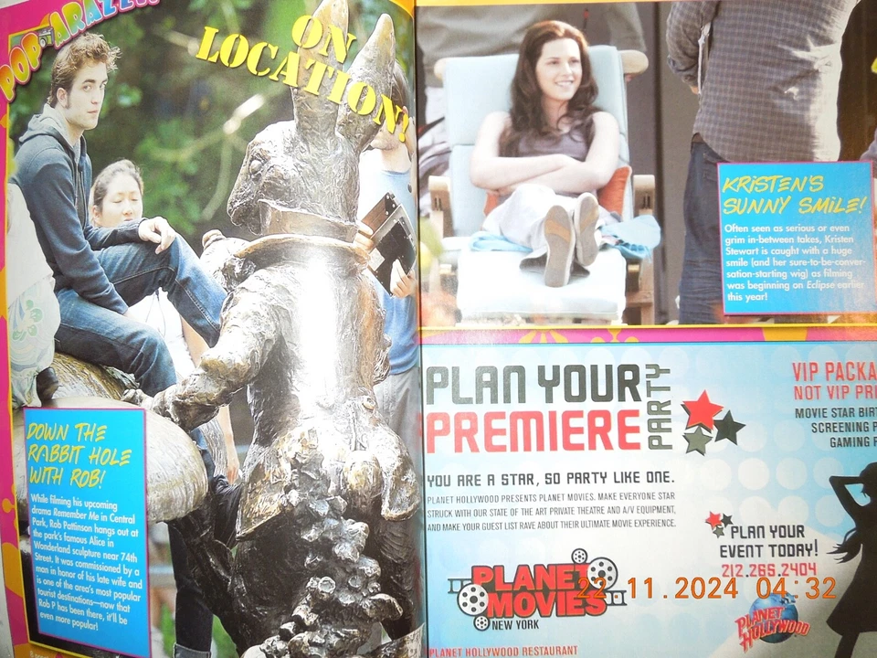 ROBERT PATTINSON movie mania NEW MOON Ashley KELLAN Kristen Stewart + 10 POSTERS Foto 4 de 4