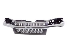 Dark Gray Grille Wchrome Center Molding Trim For 04-12 Colorado Pickup Truck