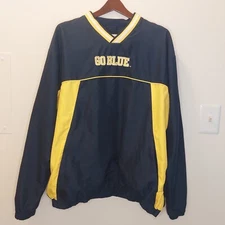  58 Sports University Of Michigan Go Blue Mens Size Xl Pullover 