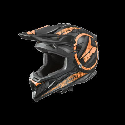 Integral Helm Cross JUMP Axo Schwarz Orange Größe XL