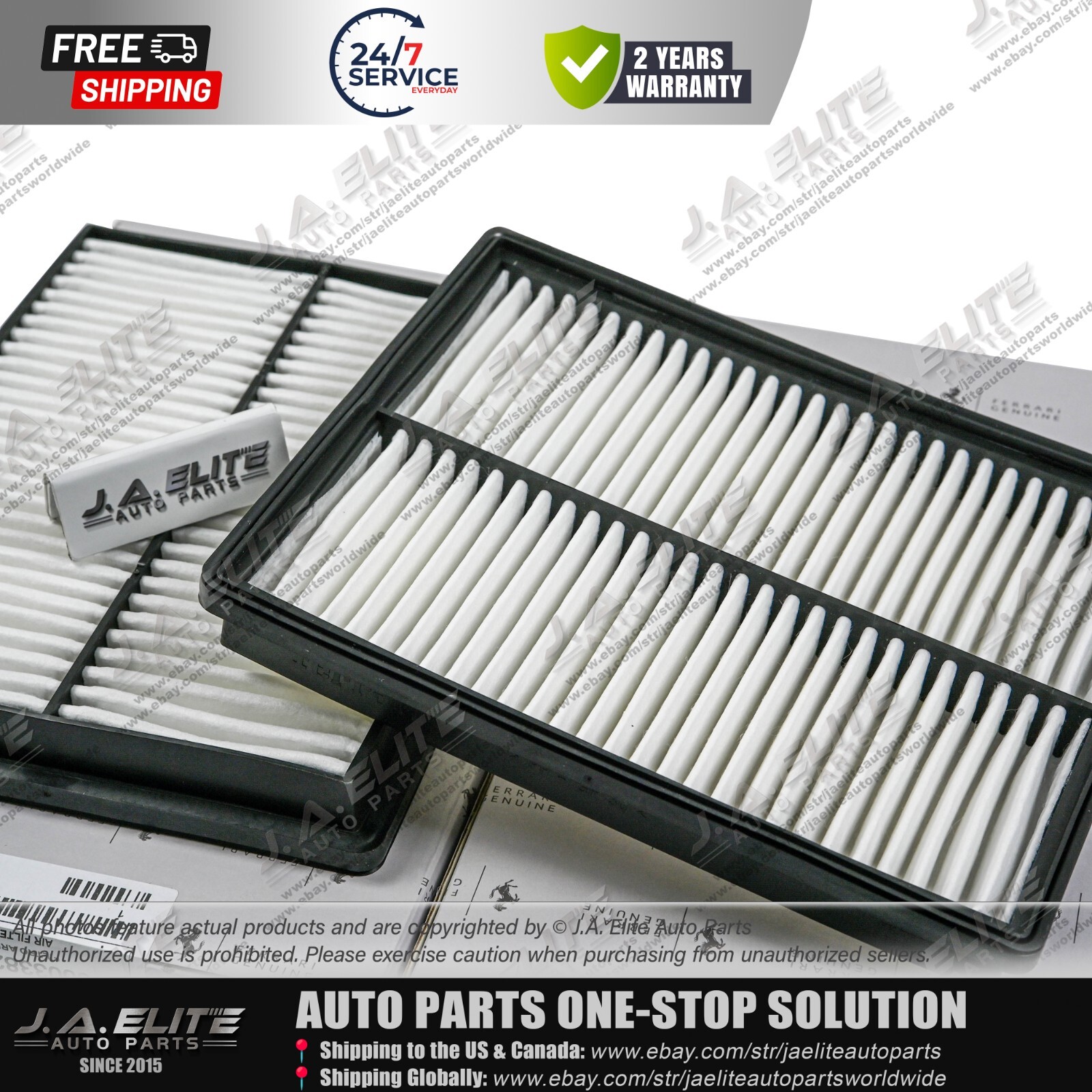 2pcs Air Filters for Ferrari Portofino Roma, 338255