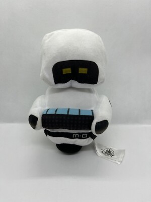 Disney Parks M-O Plush Robot M.O Cleaner Wall-e White Stuffed Toy 8.5'' Tall MO