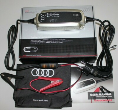 original Audi Batterie Akku Ladegerät 12 Volt 5 Ampere Erhaltungsgerät charger