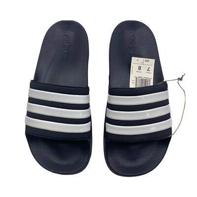 Adidas Mens Adilette Shower Locker Slide Water Sandal Navy