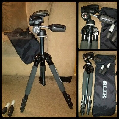 SLIK Pro 340HB tripod with Manfrotto 804rc2 head
