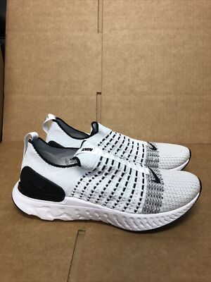 Nike React Phantom Run Fk 2 White Black Men s Size 9.5