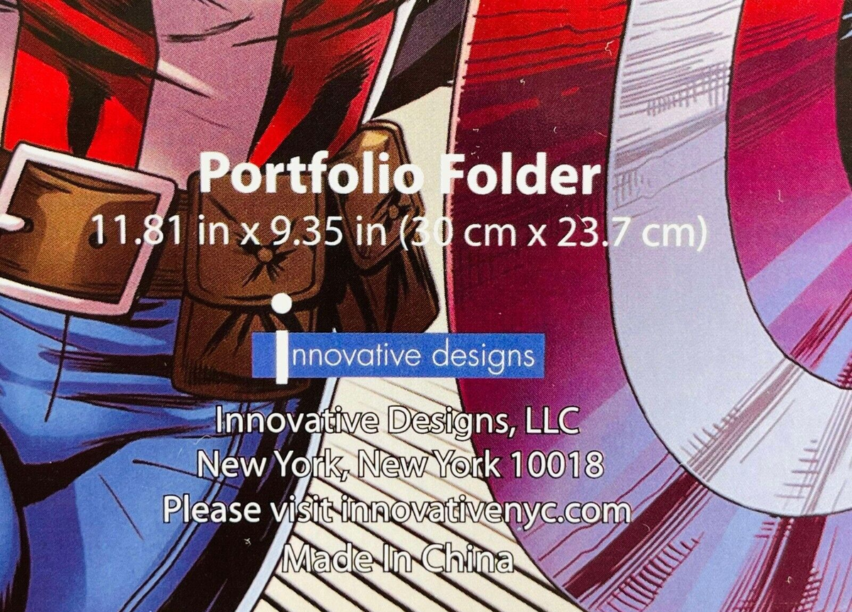Marvel Avengers Assemble Superheroes 2 Pocket Portfolio School