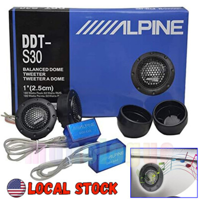 ALPIN DDT-S30 360W 2.5CM 1'' Soft Dome Balanced Car Audio Speakers Tweeters NEW