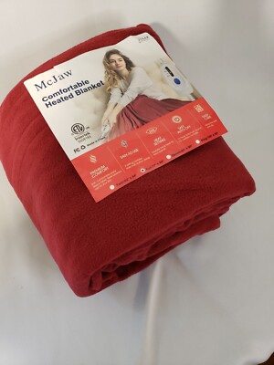Full Sz McJaw Electric Heated Blanket. Heating Throw for Whole Body Warming New