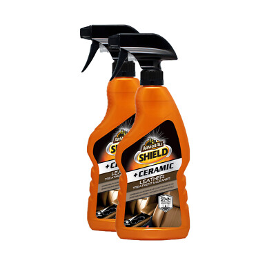 2x ARMOR ALL Shield +Ceramic Leather Cleaner Spray 500ml