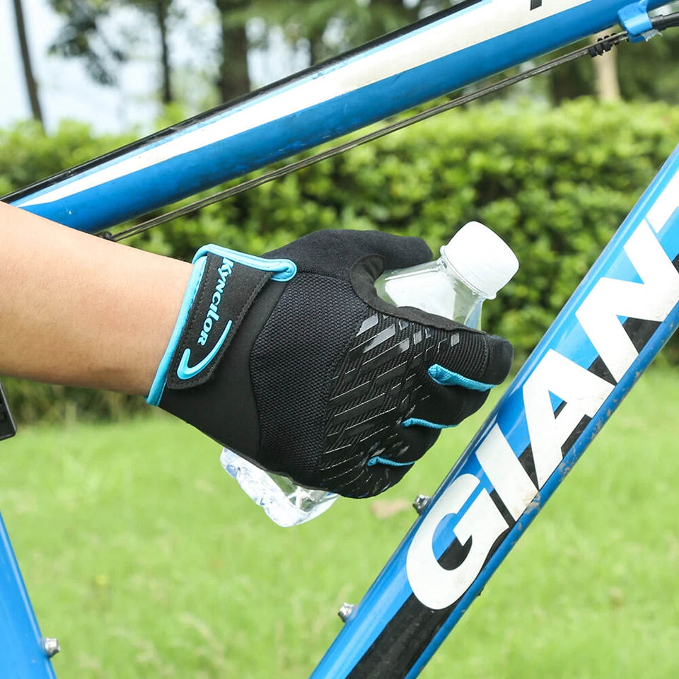 Guantes antideslizantes con pantalla táctil de dedo completo para deportes al aire libre de carreras de motocicletas Foto 4 de 4