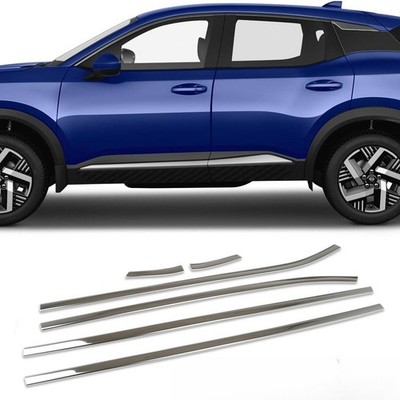 For Nissan Kicks 2025 2026 Lower Windows Frame Sill Molding Cover Trim Silver