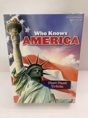 Who Knows America Fast Fact Trivia Quiz Game - PlayMonster - NEW SEALED