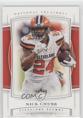 2019 Panini National Treasures 66/99 Nick Chubb #16 1u6