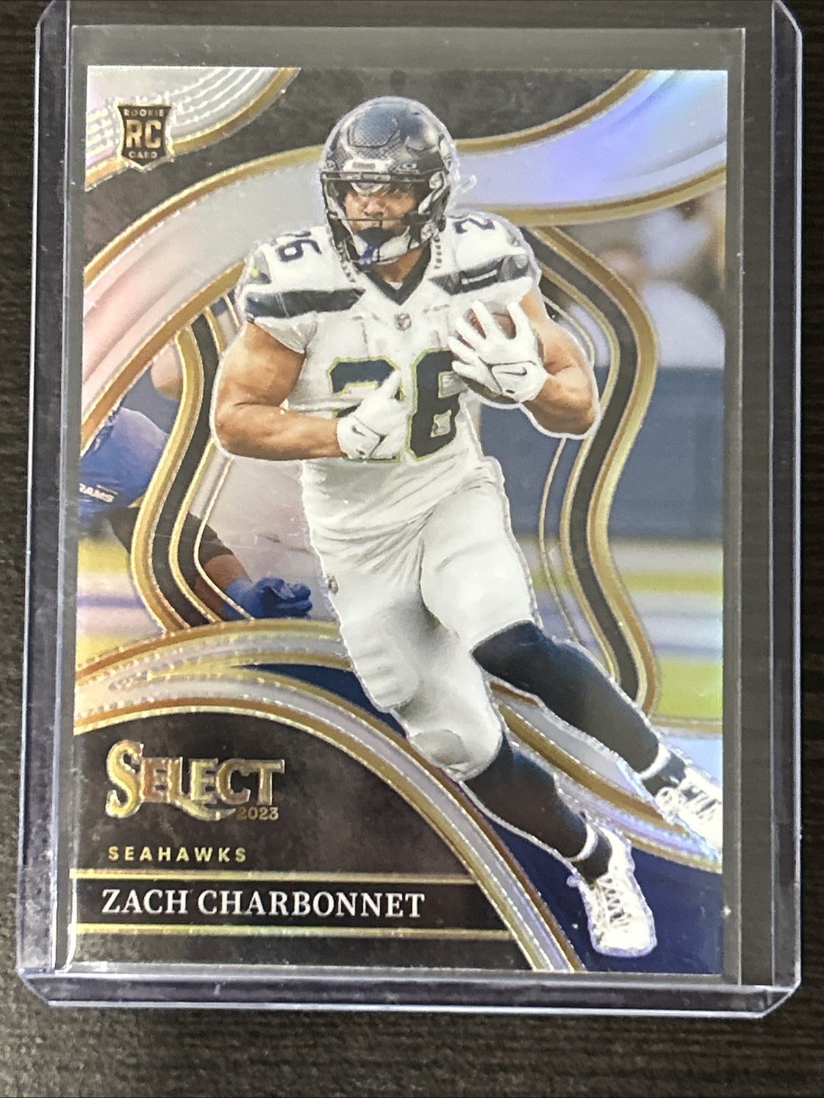 2023 Panini Select - Club Level Zach Charbonnet #202 Silver Prizm (RC)