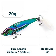 Fishing Spinner Lures 5g~20g Fishing Bait VIB Sinking Freshwater Fishing Lure