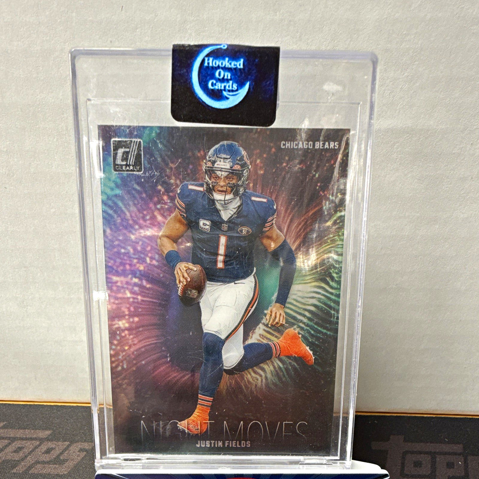 Panini 2023 Clearly Donruss Night Moves Insert Justin Fields #9 Bears