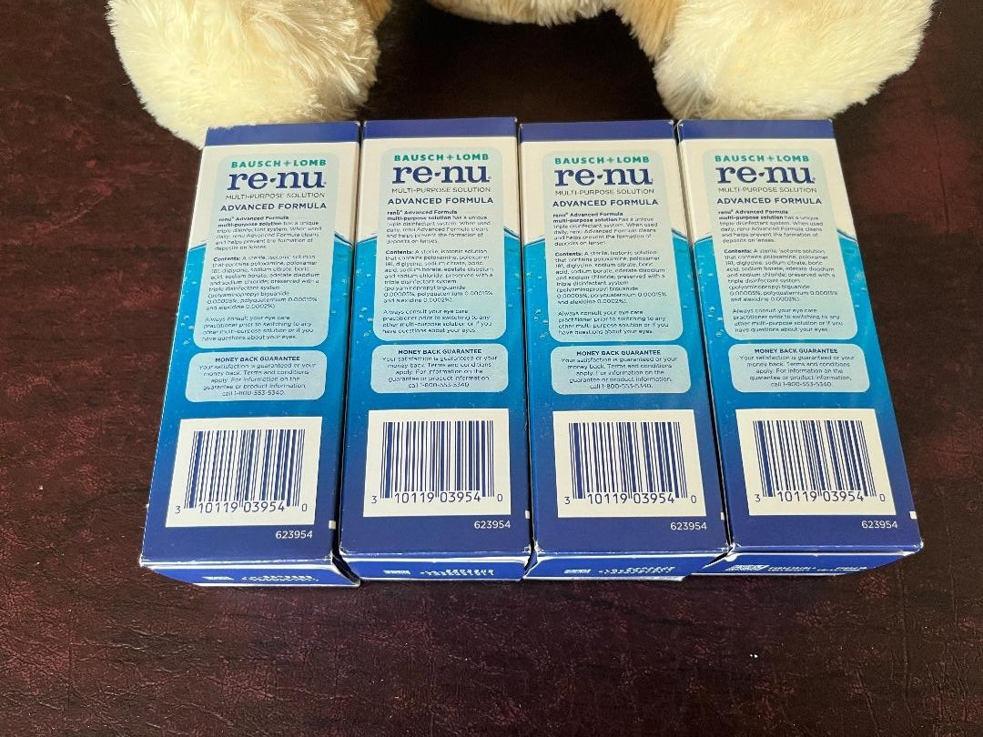 BAUSCH & LOMB RENU CONTACT LENS SOLUTION ADVANCED FORMULA 60mL| 5 PACK|EXP 07/26