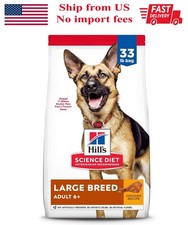 Hill's Science Diet Adult 6 Large Breed Dry Dog Food, Chicken, 33 lb. Bag.