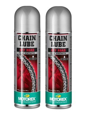 Motorex Chainlube Off Road Kettenspray 2x500ml Spray Chain Lube Motocross Enduro