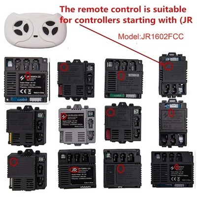 White Remote Control Transmitter for Children's Toy Car