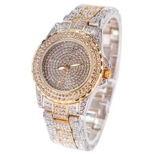 Smalody Round Luxury Women Watch Crystal Rhinestone Diamond