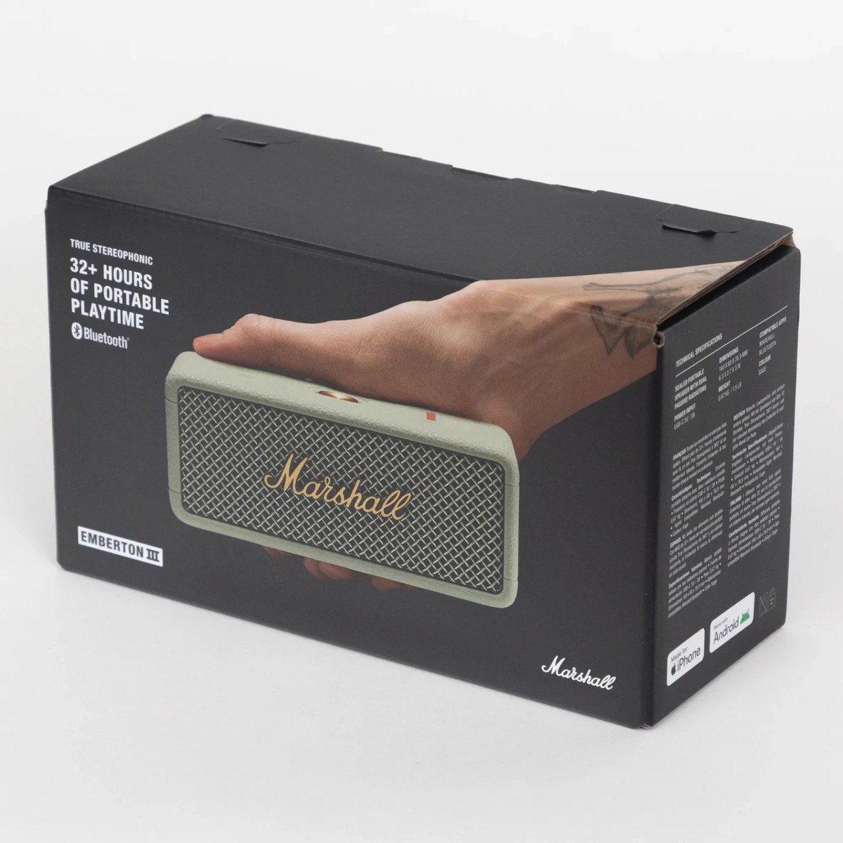 NEW Marshall Emberton III 3 Portable Bluetooth Speaker - Sage