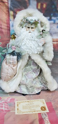 Vintage Father Christmas Santa Brinns Porcelain English Garden Floral Px1209