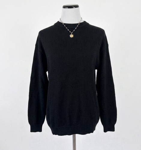 TSE Cashmere Sweater Womens Medium Black Crew Neck Long Sleeve Pure Cashmere M