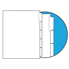 90#, 1/5 Cut, Blank Indexes, Clear Copier Mylar on Tab Area, Uncollated Single