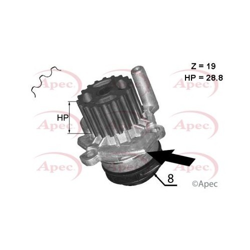 For VW CALIFORNIA T6 2015 to 2024 WATER PUMP AWP1045