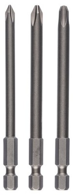 Bosch 3tlg. Schrauberbit-Set Extra-Hart PH1; PH2; PH3; 152 mm