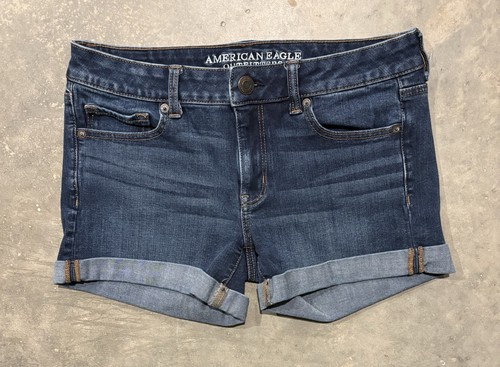 Short American Eagle Femme Taille 2 - Bleu Sarcelle - Midi Stretch