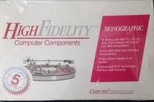 Scheda video monocromatica compatibile NOS MONOGRAPHIC Hercules ISA IBM PC XT AT 386