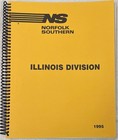 Norfolk Southern, Illinois Division 1995 track charts, spiral bound book, comp. — photo 1