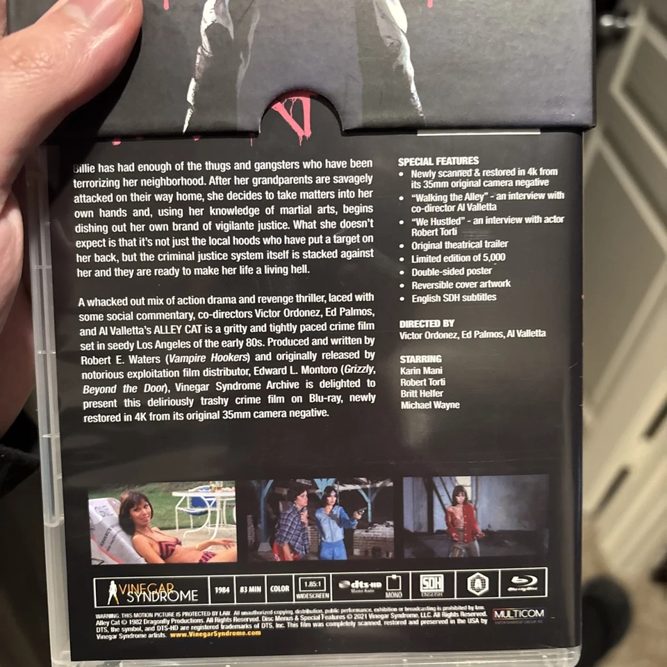 ALLEY CAT (1984) Blu-Ray With Slipcover Vinegar Syndrome - Image 3 of 3