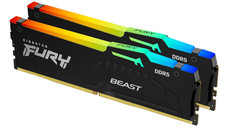Kingston FURY Beast RGB 64GB 2x32GB 6400MT/s DDR5 CL32 Desktop Memory AMD E