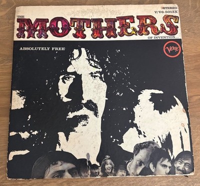 MOTHERS OF INVENTION Absolutely Free VERVE LP G+ gatefold FRANK ZAPPA 1972