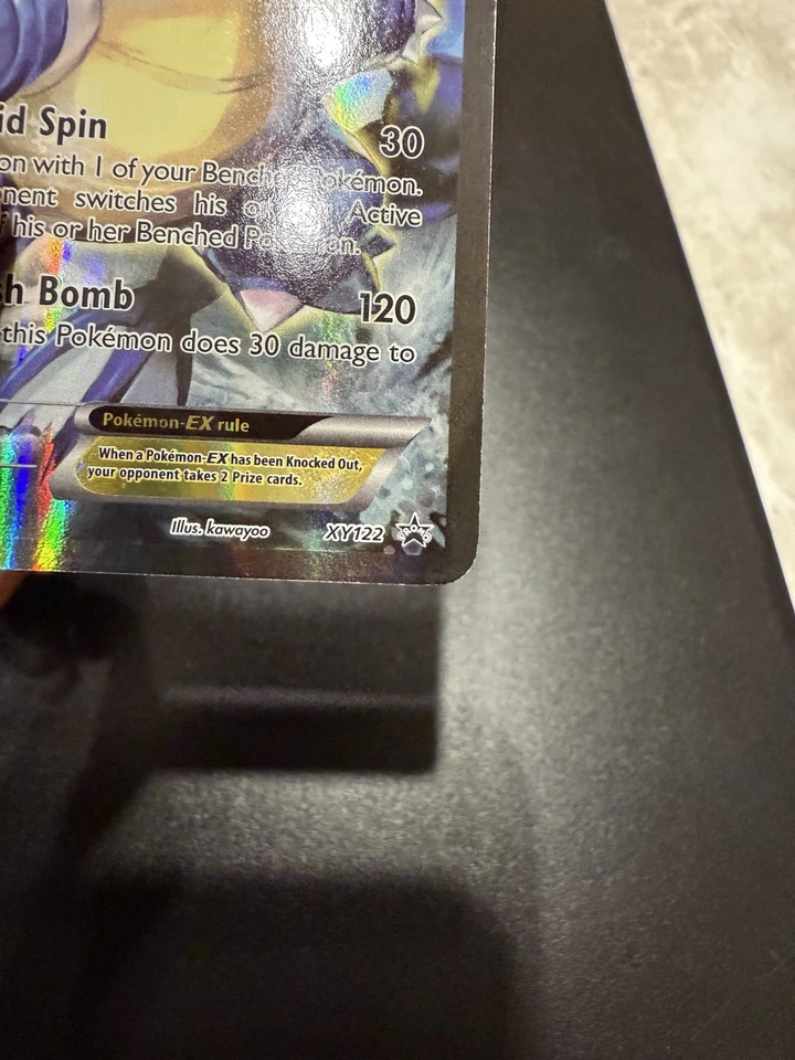 Pokémon Blastoise EX XY122 Black Star Promo Full Art Holo Card - Image 2 of 4