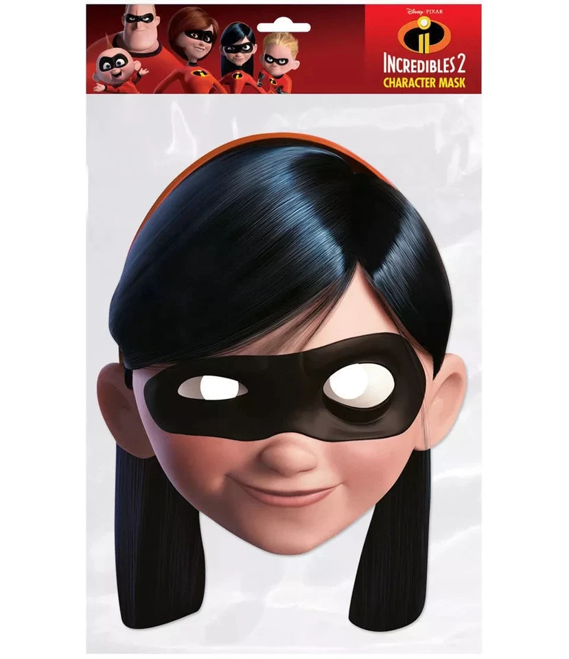 Violet Parr Mask - The Incredibles 2 Superhero Party Face Mask Foto 3 de 4