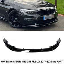 Schwarz Glanz Vorne Front Spoiler Lippe F�r BMW 5er M-Paket G30 G31 2017-2020