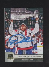 2019-20 UD The Cup Hockey Tom Wilson Capitals AUTO