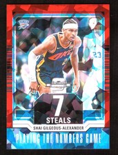2023-24 Optic Shai Gilgeous-Alexander Playing The Numbers Game Cracked Ice /175
