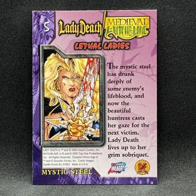 Mystic Steel 2002 Comic Images Lethal Ladies Lady Death / Medieval