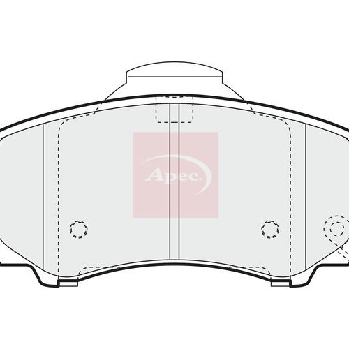 APEC Brake Pad Set, disc brake PAD1384